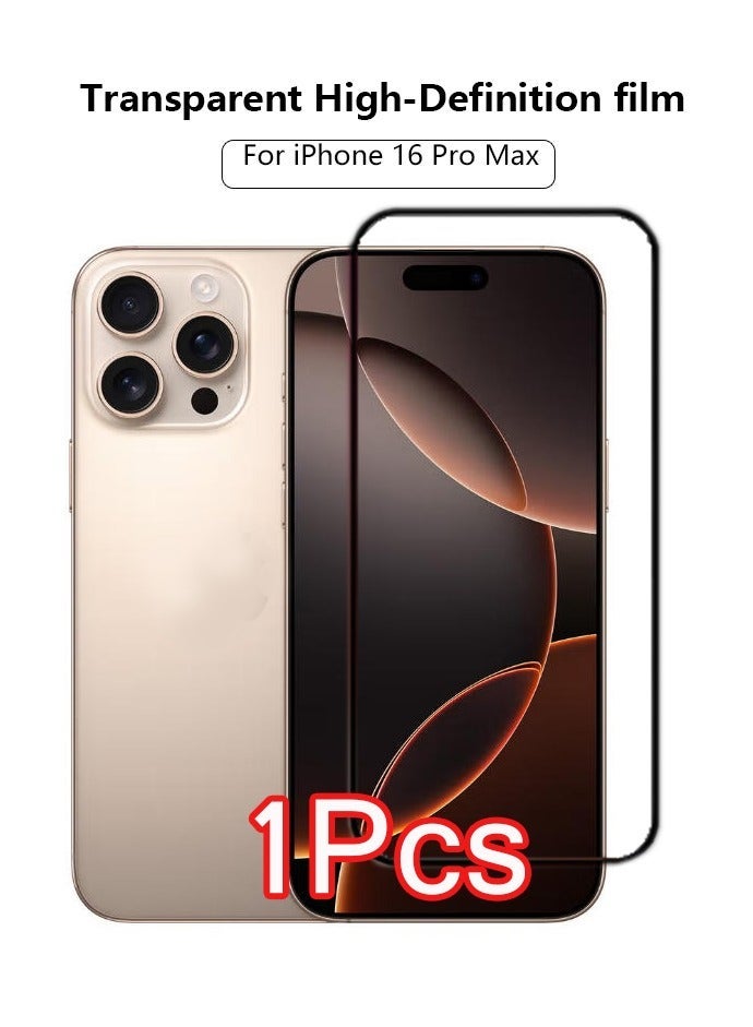 1 Pack for iPhone 16 Pro max Screen Protector，High definition transparent anti-scratch, no bubbles, easy to install - Image 2